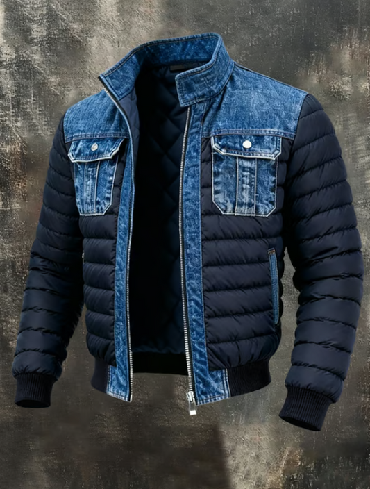 Conor | Hybrid Denim Quilted Jacket