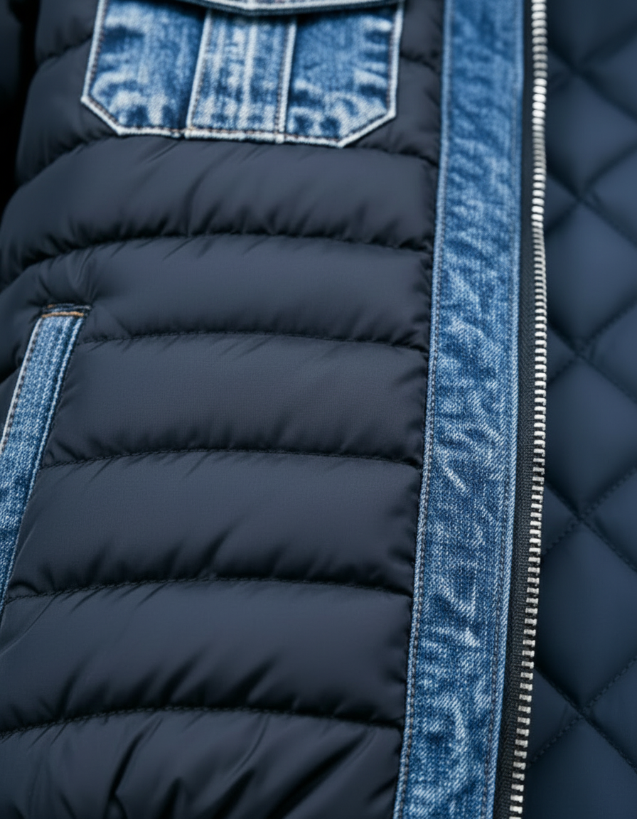 Conor | Hybrid Denim Quilted Jacket