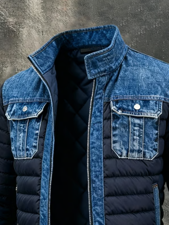 Conor | Hybrid Denim Quilted Jacket
