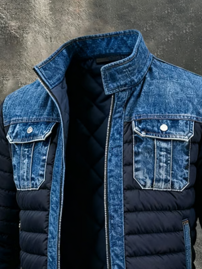 Conor | Hybrid Denim Quilted Jacket