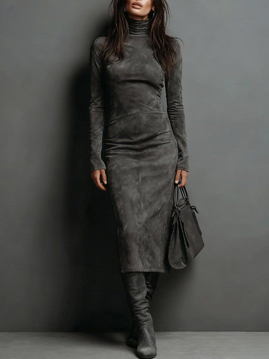Linn | Midi-Kleid in Braun