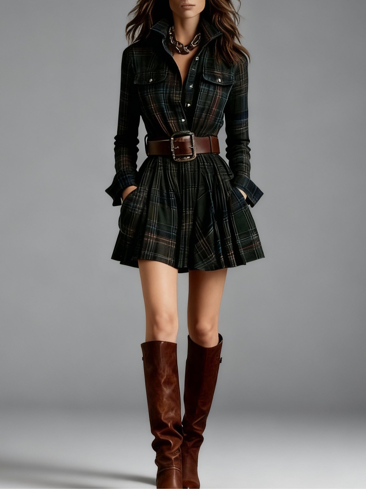 Ruby | Vintage Look Shirt Dress