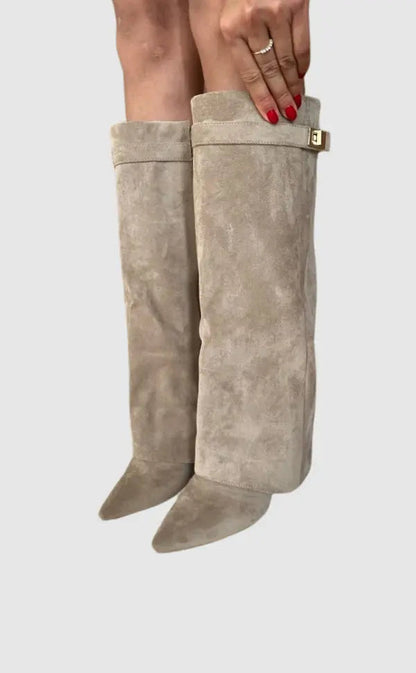 Veloura Women’s Elegant Tall Boots with Refined Silhouette and All-Day Comfort