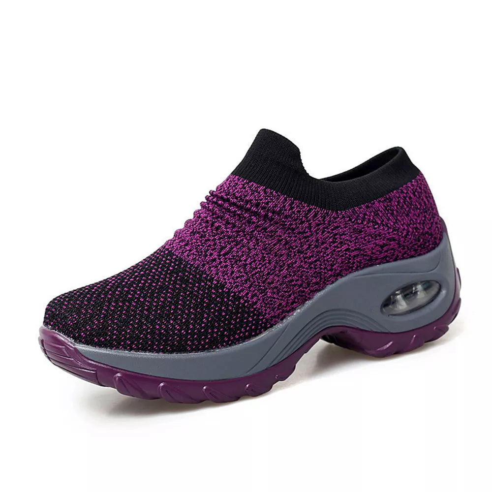 JoliensSneaks | Women's Orthopedic Shoes | Air Cushion Sole Support-Purple-4.5-State of Style