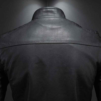 Jonas – Stilvolle Glattlederjacke mit modernem Schnitt für den perfekten Look