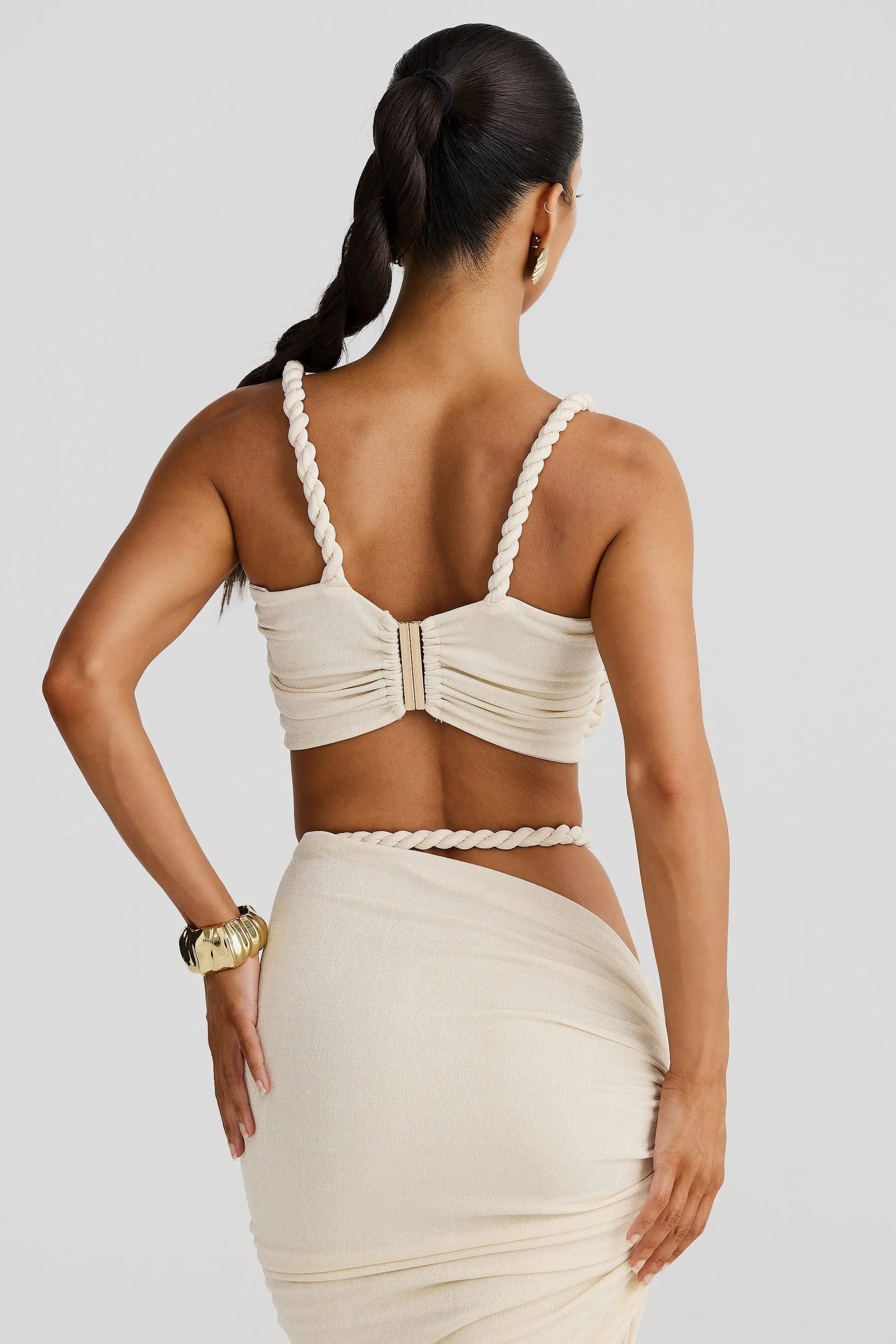 Sable - Ruched Backless Maxi Two Piece Set