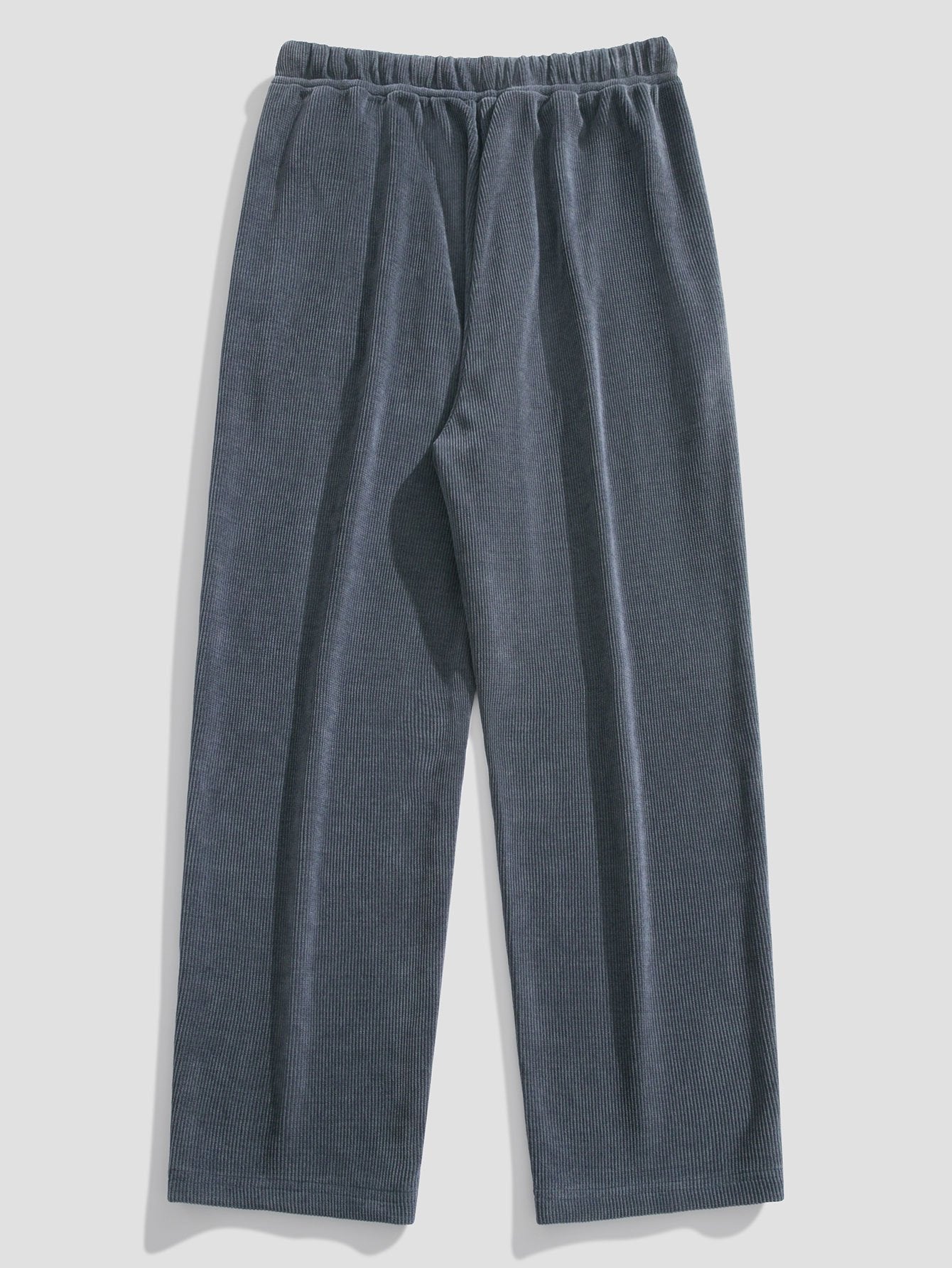 Duval Paris™ | Pantalon en velours côtelé à jambe droite