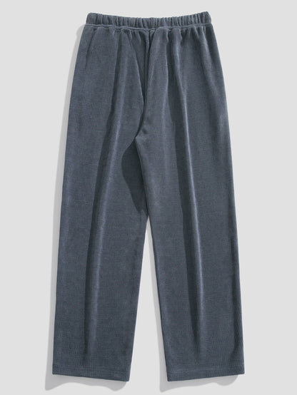 Duval Paris™ | Pantalon en velours côtelé à jambe droite