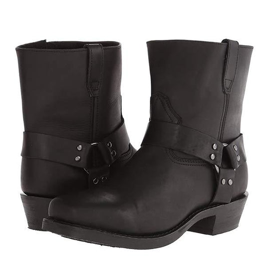 Men's Rivet-Detail Western Cowboy Boots