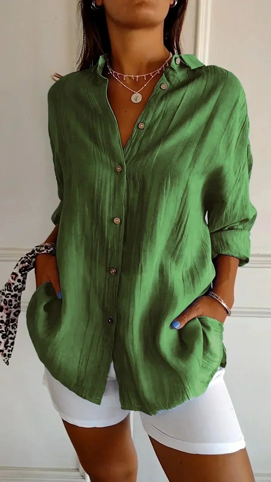 KAIA - Elegante Bluse aus hochwertiger Baumwolle Damen