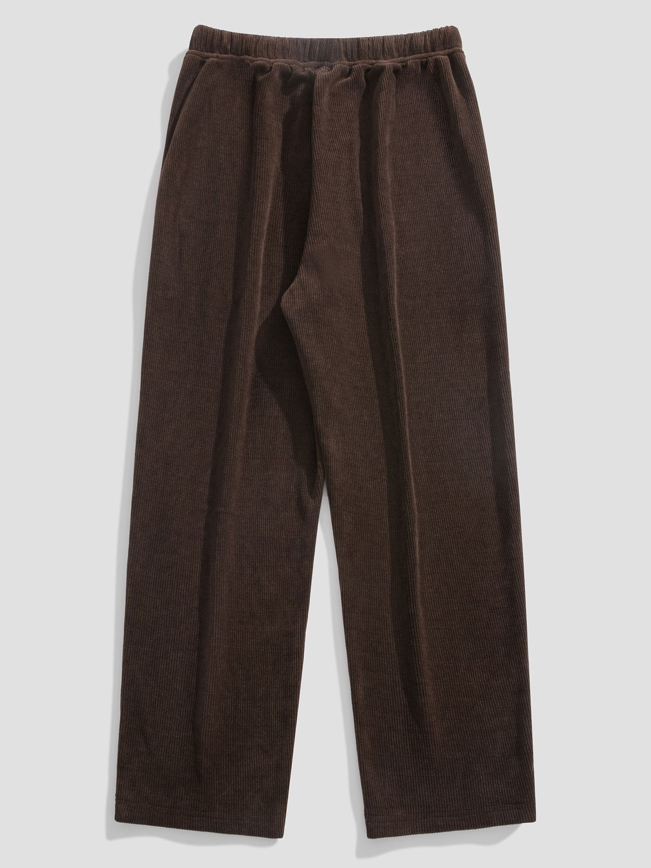 Duval Paris™ | Pantalon en velours côtelé à jambe droite