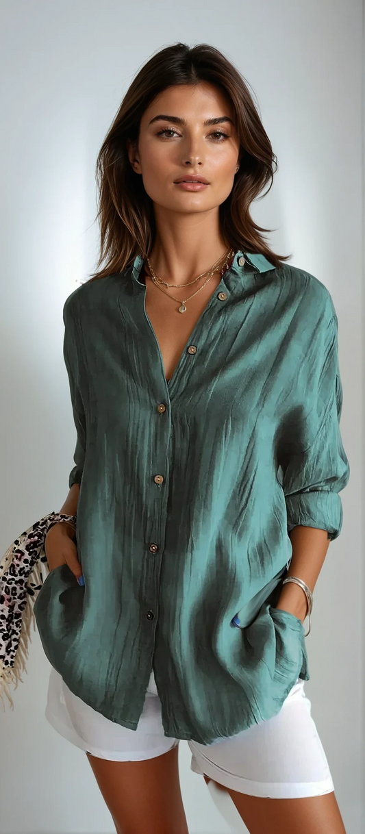 KAIA - Elegante Bluse aus hochwertiger Baumwolle Damen