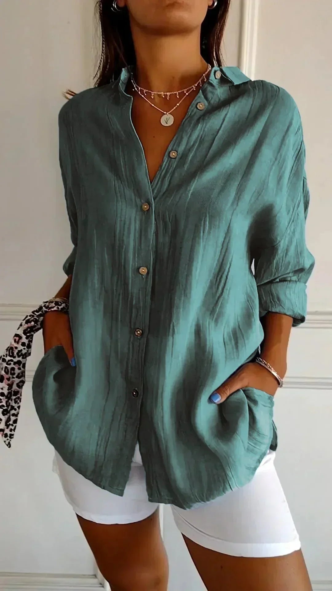 KAIA - Elegante Bluse aus hochwertiger Baumwolle Damen