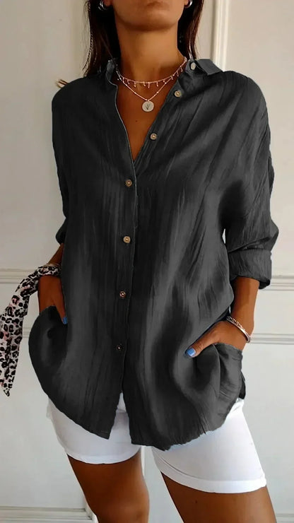 KAIA - Elegante Bluse aus hochwertiger Baumwolle Damen