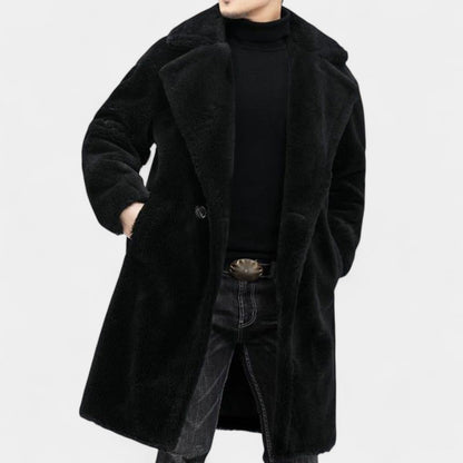 Patrik – Zimní teddy kabát s klopou