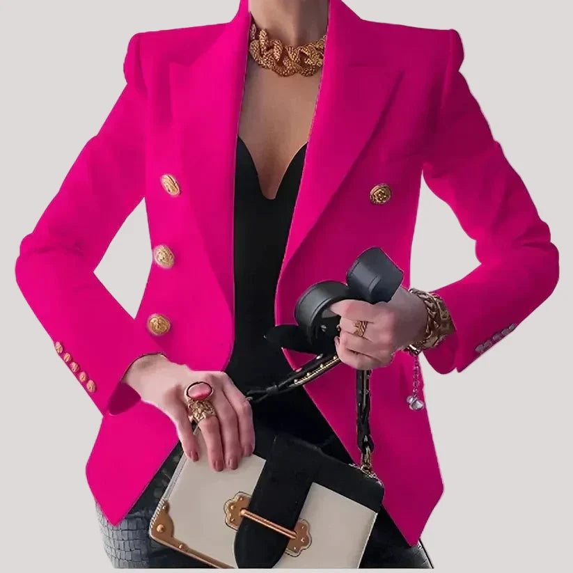 Damen Strukturierter Zweireiher Blazer | Business