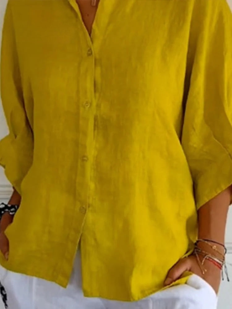 Candice - Linen Ladies Blouse