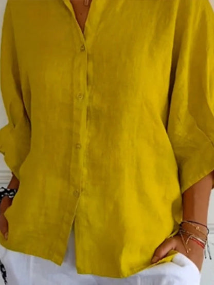 Candice - Linen Ladies Blouse