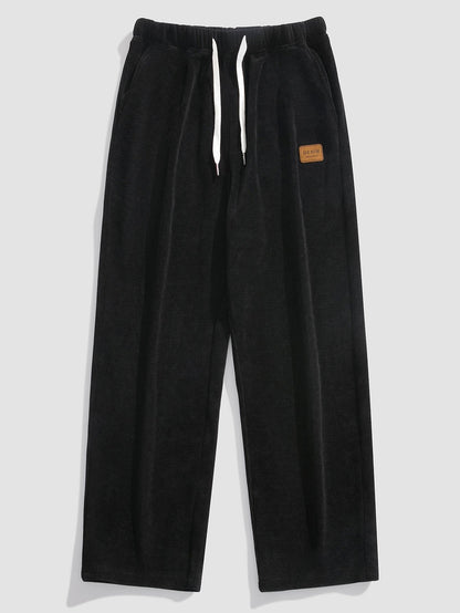 Duval Paris™ | Pantalon en velours côtelé à jambe droite