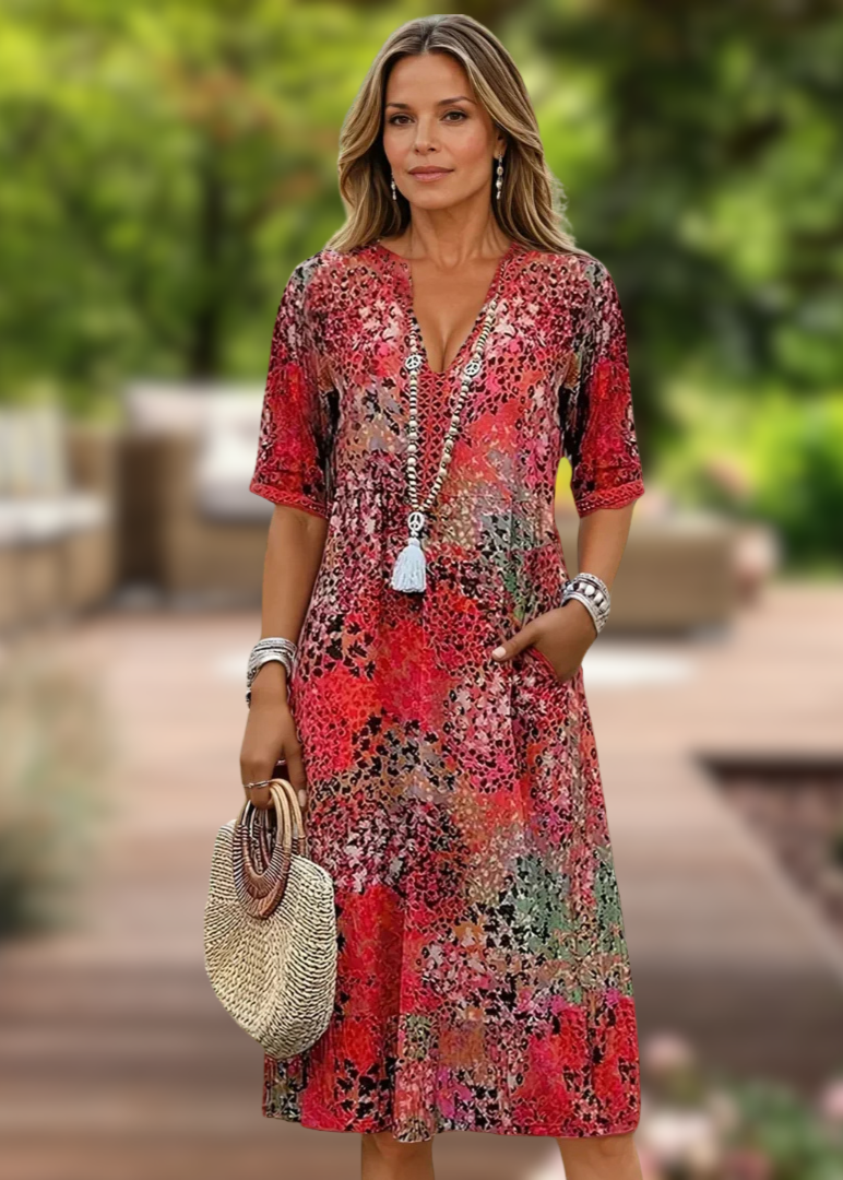 Elisa | Radiant Midi Dress