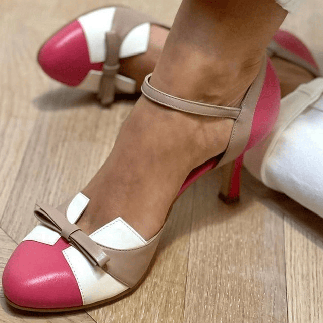 Monique - Stiletto Ankle Strap Comfort Heels