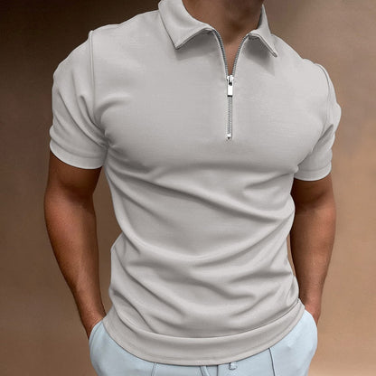 Sovereign | Heidi-Mode Herren-Polo | Men's Casual Smart-Casual Short Sleeve Polo Shirt Soft Breathable Solid Colour Comfortable Everyday Top