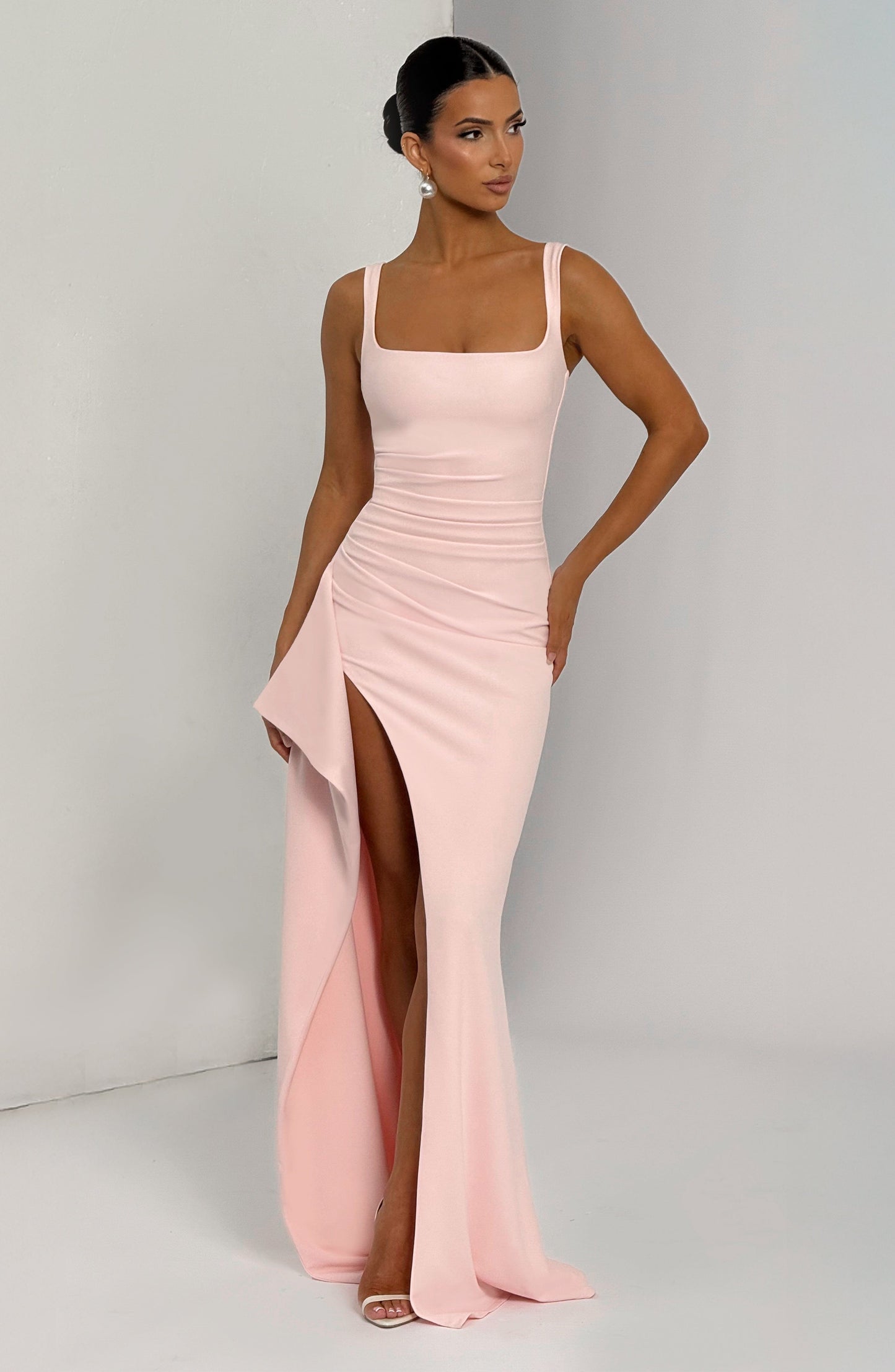 Maxi Dress with Slit Design