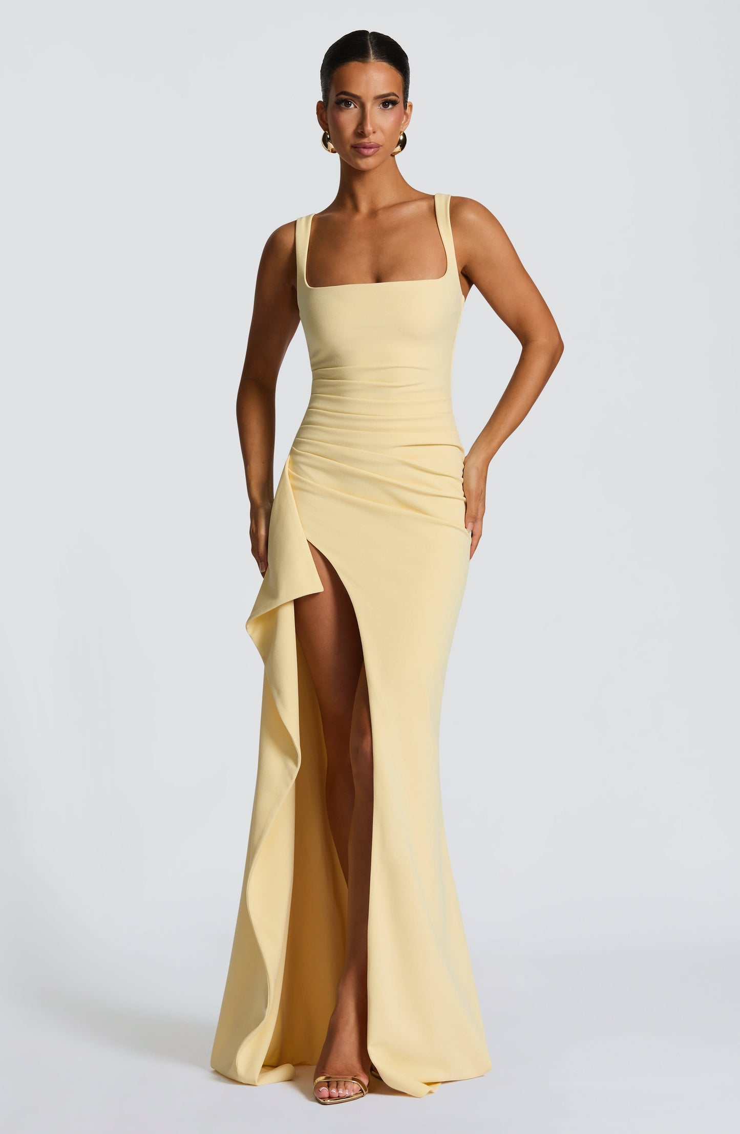 Maxi Dress with Slit Design
