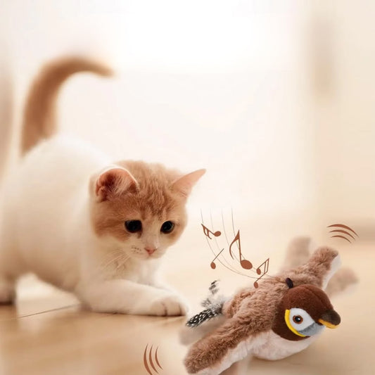 Katzenspielzeug | Flatternder Vogel Katzenspielsachen | Interaktiv und lustig | Miaulino