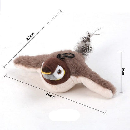 Katzenspielzeug | Flatternder Vogel Katzenspielsachen | Interaktiv und lustig | Miaulino