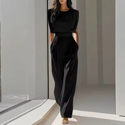 Kendall | Minimalistyczny Dopasowany Kombinezon Bez Rękawów - Pootivo