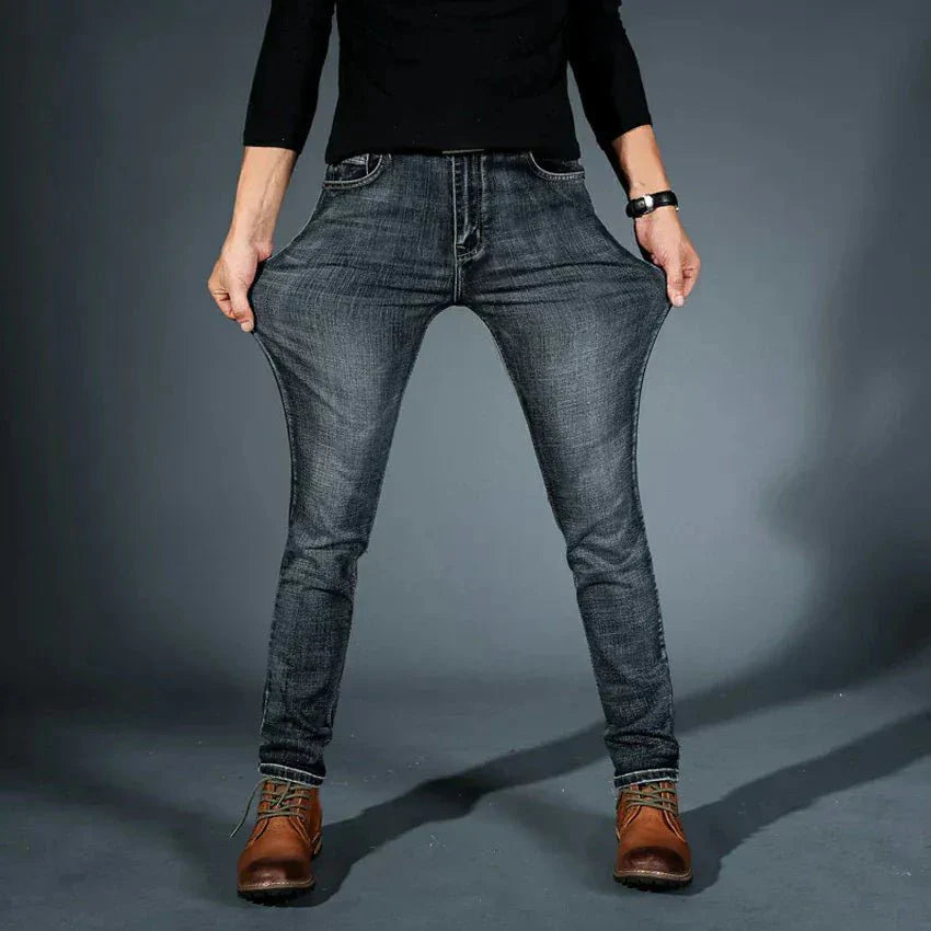 Kian | Slanke & stretch denim broek voor heren - Bellanza