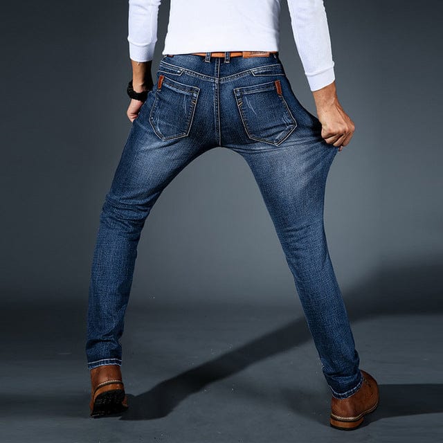 Kian | Slanke & stretch denim broek voor heren - Bellanza