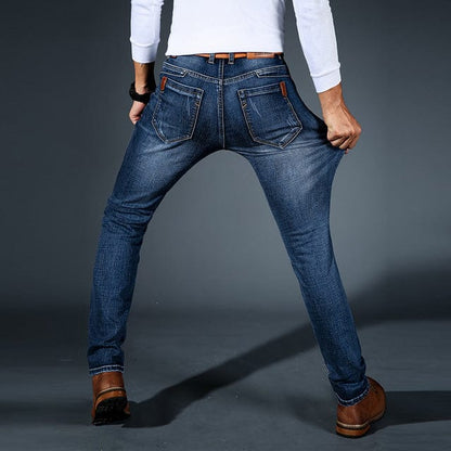 Kian | Slanke & stretch denim broek voor heren - Bellanza