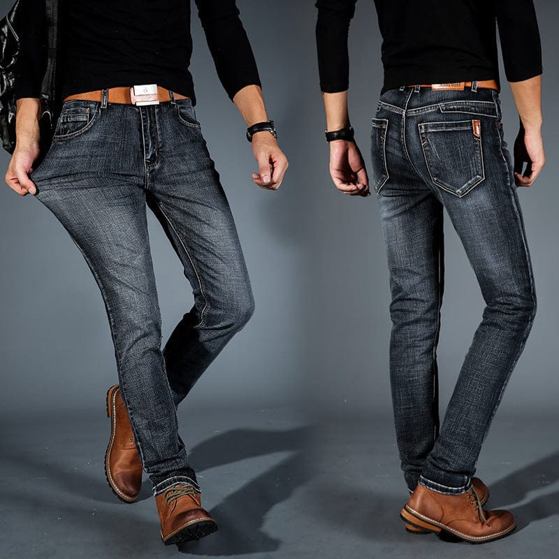 Kian | Slanke & stretch denim broek voor heren - Bellanza