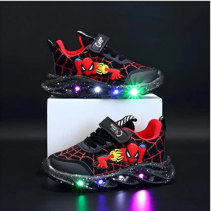 Kids' sneakers with LED – Maxx-Black-4-The Livary