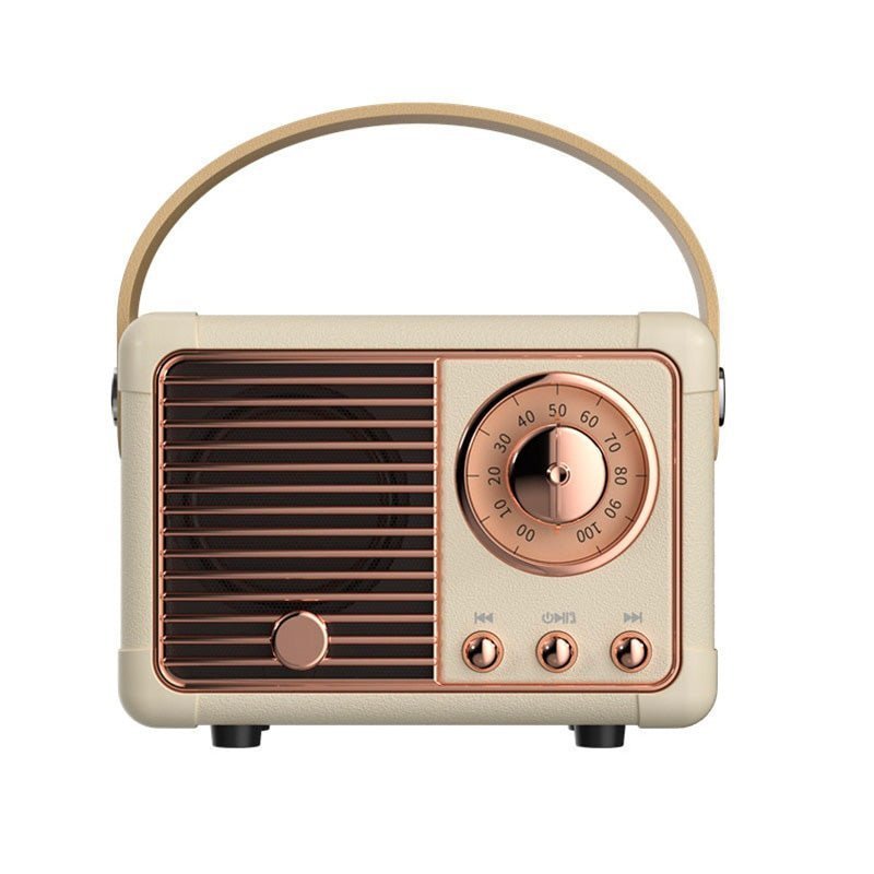 Kinder Bluetooth Speaker – Handsfree Vintage Mini Radio Met 3W Geluid - KidsKorner