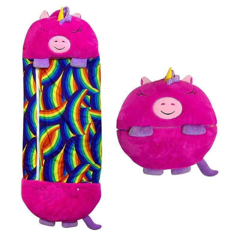 Kinder Slaapzak Met Knuffel - Knuffelkussen 2 - in - 1 - 3 Tot 8 Jaar - KidsKorner