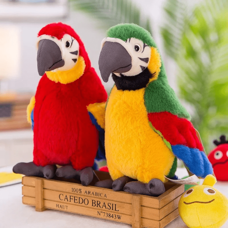 KletsVoxia Pratende Papegaai Knuffel - KidsKorner