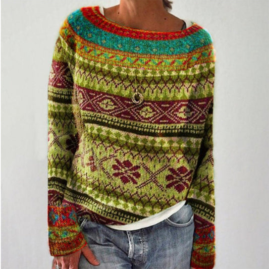 Knitted Sweater for Women - Adeline-Floral-S-State of Style