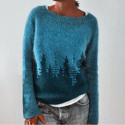 Knitted Sweater for Women - Adeline-Malachite Blue-S-State of Style