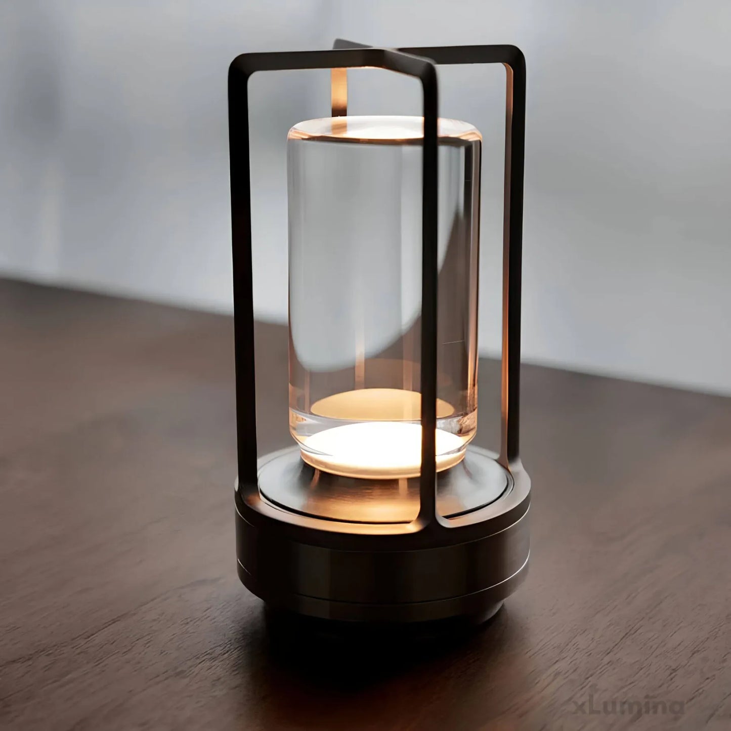 Kristall-Laterne: Elegante Tischlampe Mit Dimmer Und Touch-Technologie