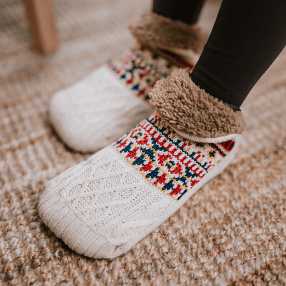 Zailora - Plush-Lined Grip Socks