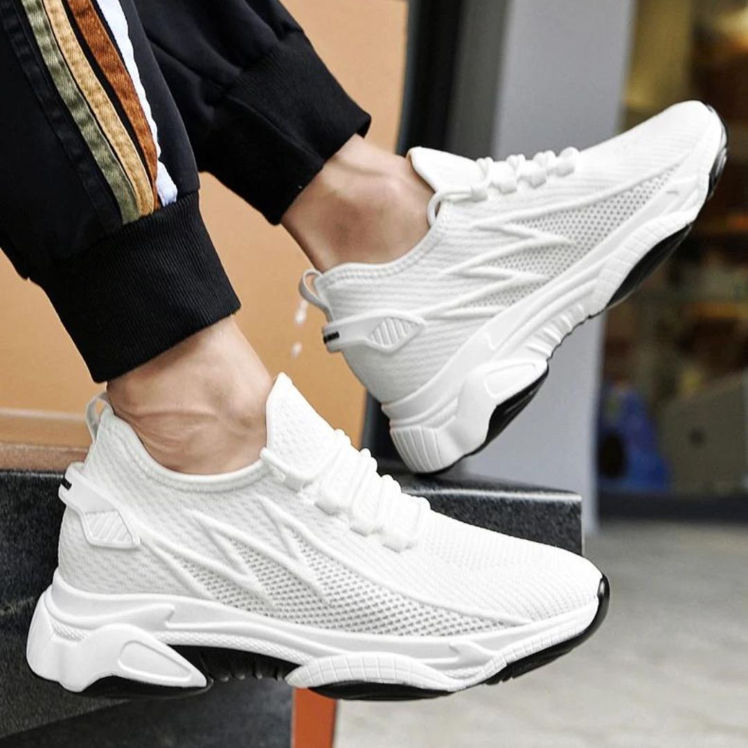 Diskret erhöhende Herren Sneaker mit Stil – MaxLift Boost