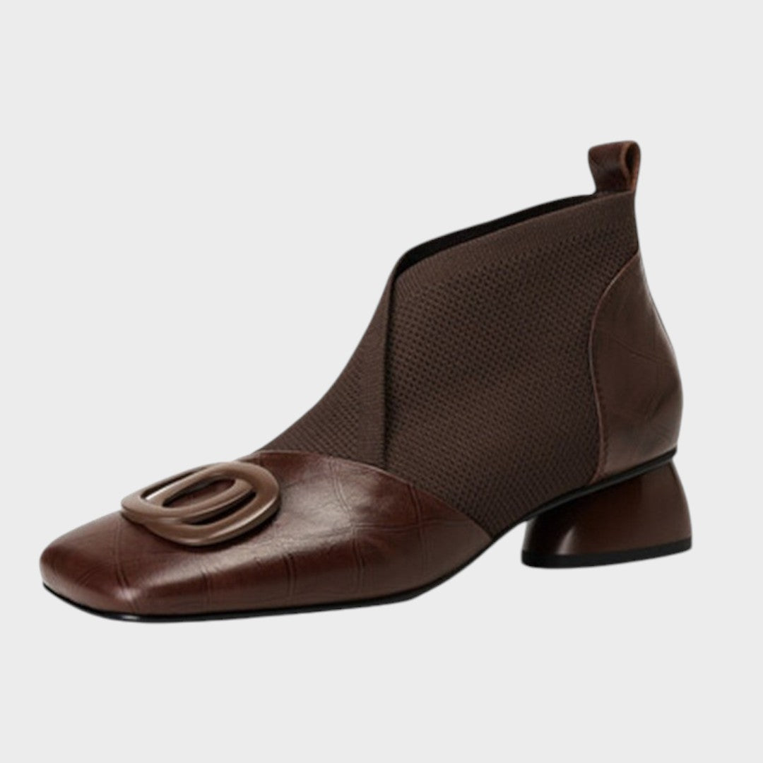Abigail | Botins de Pele com Elástico