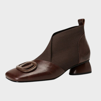 Abigail | Botins de Pele com Elástico