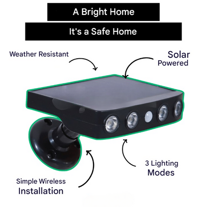 Solar outdoor light with motion sensor – Lumina