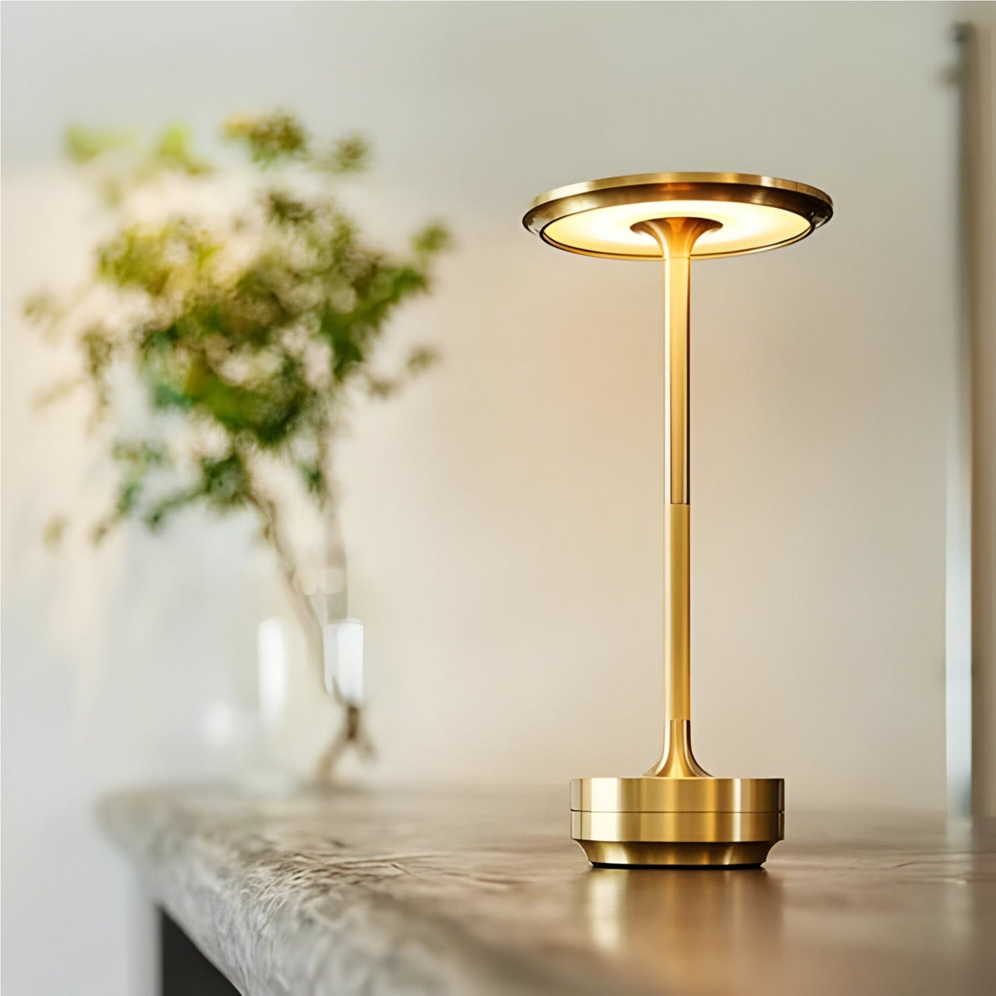 Lampe für Wohnzimmer | kabellose Tischlampe | Tischleuchte mit Akku | LumaViva