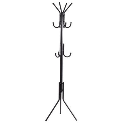 Hf Coa Xjc R 3 Tier Metal Coat Rack With Hook Black