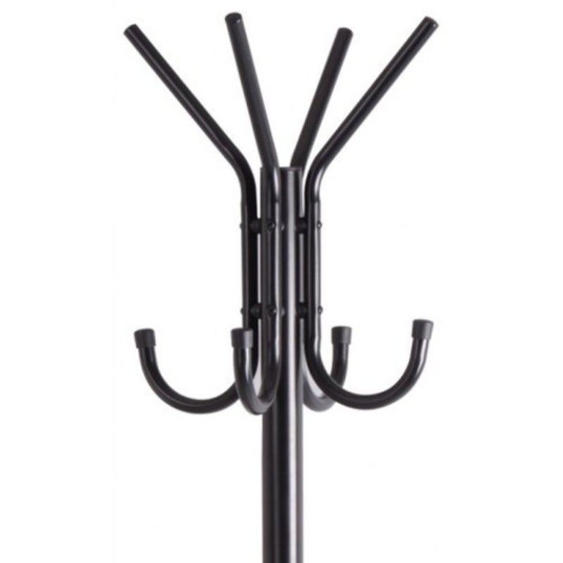 Hf Coa Xjc R 3 Tier Metal Coat Rack With Hook Black